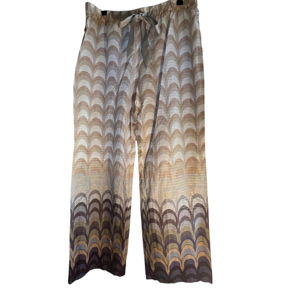 Resort Eloise Sheer Wide Leg Metallic BohoChic Large